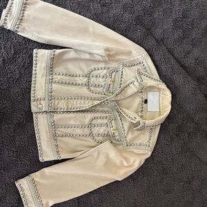Coach studded jean coat